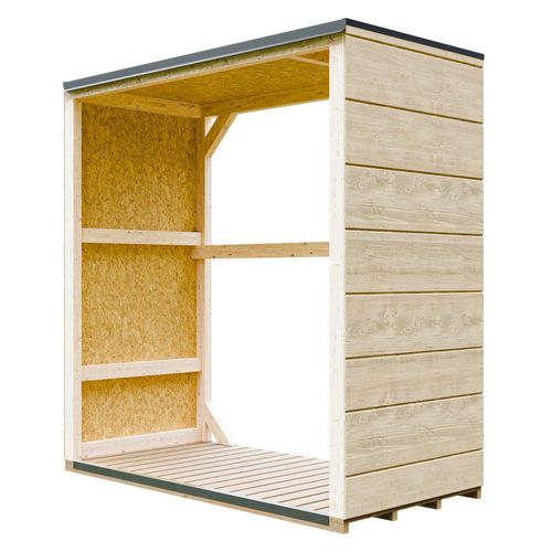 Holzschuppen für den Außenbereich 1,14 m² - 75 x 153 x H159 cm - M980-1