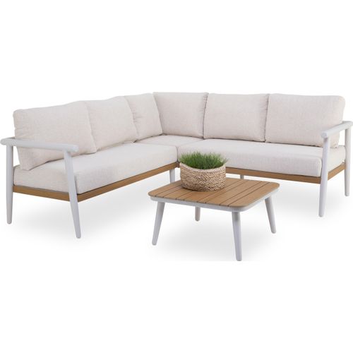 casa NOVA Lounge-Set VAVA 3-tlg. beige Gartenset Loungemöbel