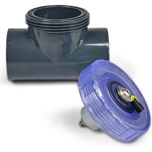 Opferanode Zink PVC Ø 63mm für Schwimmbad Korrosionsschutz Salzelektrolyse Hydrolyse V4A