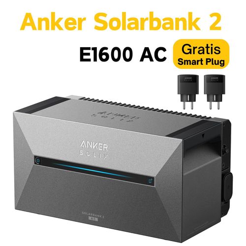 Anker SOLIX Solarbank 2 E1600 AC Speicher für Balkonkraftwerk 1600Wh Solarstromspeicher
