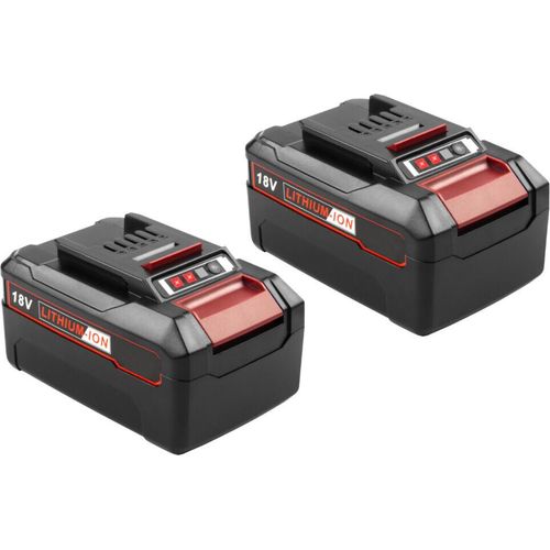 2x Trade-Shop Li-Ion Akku 18V 5Ah für Kraftixx KX-ARM 3637 Li, KX-ART 1826 Li, KX-AS 18 Li Solo, KX-HKS 18 Li Solo, KX-RS 18 Li Solo, KX-WS 18 Li-Solo