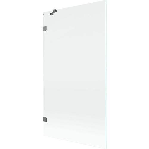 Mexen Lunar Badewannen-Partition, 1-türig, 100 x 150 cm, transparent, Gun Metal - 897-100-000-95-00