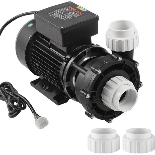 SucceBuy 2-Gang-SPA-Pumpe, 56-Rahmen, Whirlpool-SPA-Pumpe mit zwei Geschwindigkeiten, 1600 W / 39 m³/h / 15 m hohe Geschwindigkeit oder 400 W / 19 m³/h / 3,9 m niedrige Geschwindigkeit