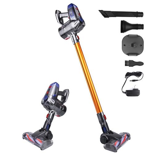 Handstaubsauger, Akku Staubsauger 10000Pa/150W, Mit elektrischer Milbenentfernungsbürste, für Hartböden/Teppich/Tierhaare