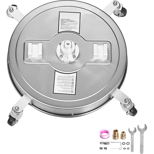SucceBuy 535mm Hochdruckreiniger Oberflächenreiniger mit Doppelgriffen, max. 275 Bar