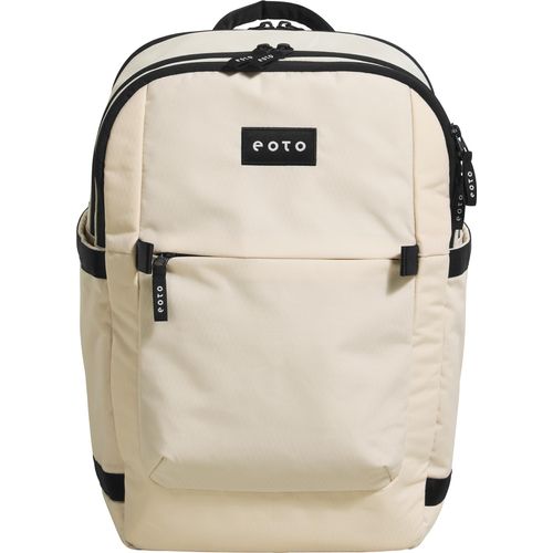 Hama GmbH & Co.KG - Ordnung leicht gemacht: Der durchdachte Rucksack mit drei Hauptfächern hält alles organisiert – von Laptop und Skripte creme beige