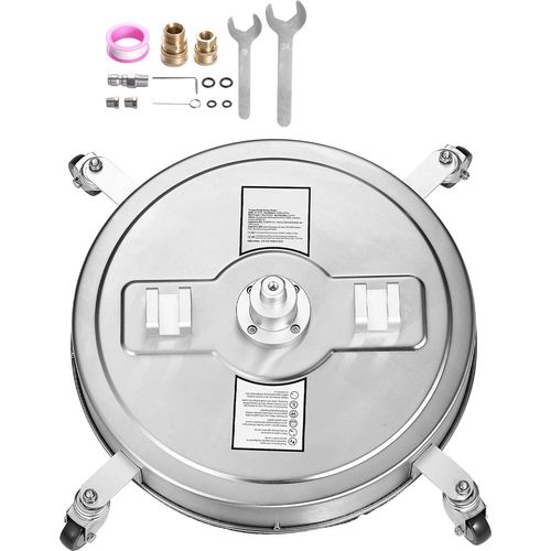 SucceBuy 22" Hochdruckreiniger-Oberflächenreiniger mit Rädern, Doppelgriff, 4000 PSI Max