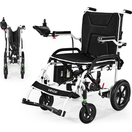 VEVOR Rollstuhl Elektrisch Faltbar, 19 km Reichweite, medizinischer Roller bis 100 kg Tragkraft, Elektrorollstuhl mit 30,5 cm Reifen, für Senioren und Behinderte, Leicht zu transportieren