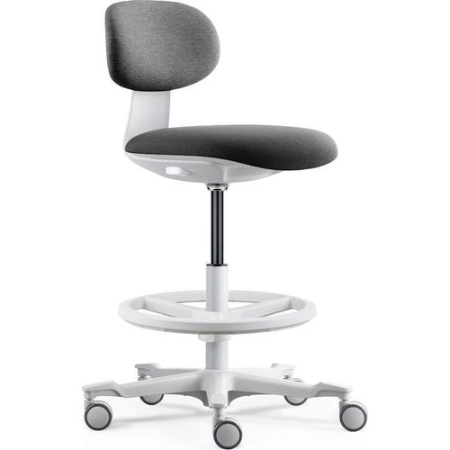 hjh OFFICE Arbeitsstuhl WORK MF2 W Arbeitsstuhl ohne Armlehnen Stoff