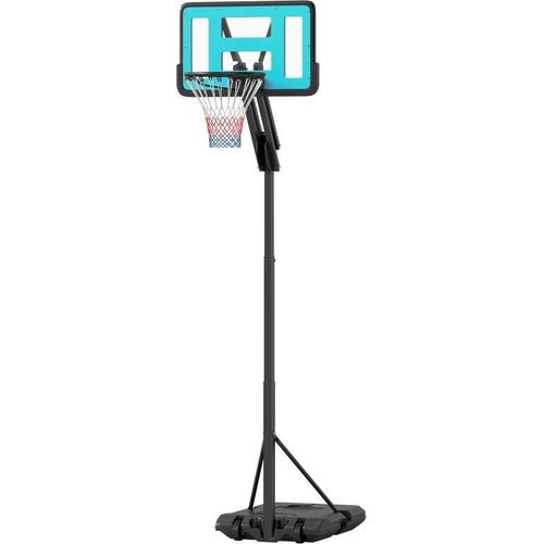 Basketballkorb mit Ständer Rolle 146–236 cm Höhenverstellbar Basketballständer mit Rückwand Tragbar Korbanlage für Jugendliche Basketballanlage,