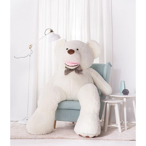 Teddy Bär XXL - Großer Kuschelteddy - 190 cm - Mega Kuschelteddy - Weiß