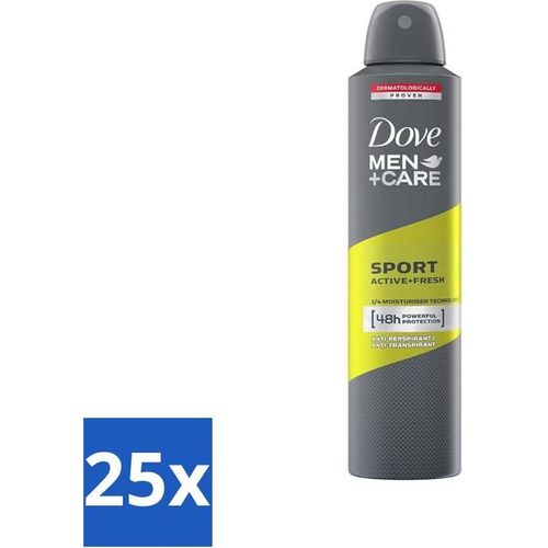 Dove - Deodorant - Spray Men - Sport Active + Fresh - Energiegeladen und erfrischend - 250 ml - Vorteilspack - 25 Stücke