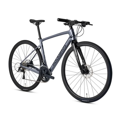 ROCKBROS RND 700C Fahrrad 20 Gang(2*10) mit Kohlefaser Rahmen Hydraulische für Herren Damen Grau L(700C*540)