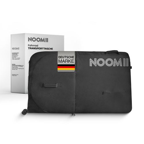 NooMii Fahrrad Transporttasche 128 x 78 x 25 cm | Wasserdichter Fahrradkoffer mit verstärkten Reißverschlüssen | Fahrradtasche-Rucksack mit Handgriff