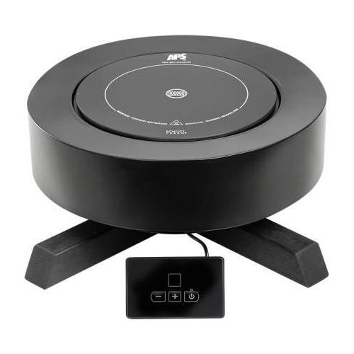 APS 12250 Induktionsstation BONFIRE , 2-tlg. Set, Induktionskochplatte, Metallständer mit Eichenholz, Ø 46,5 cm, Höhe 16 cm, Kochplatte Ø 24 cm, 900 Watt