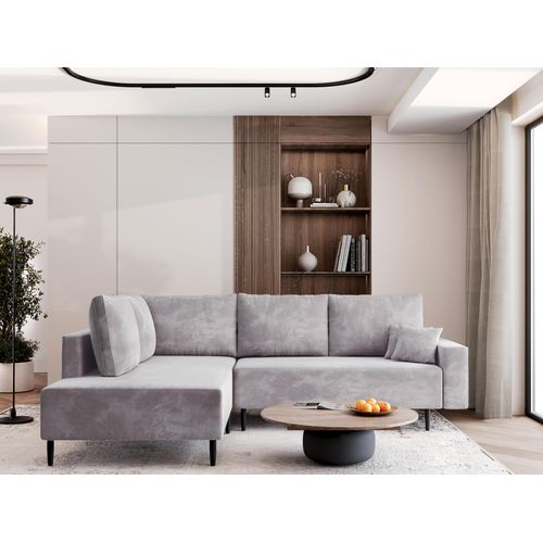 AX LIVING Kalkan Schlafsofa mit Bonellfederkern, Couch L Grau 257 cm L