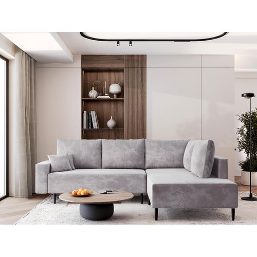 AX LIVING Kalkan Schlafsofa mit Bonellfederkern Couch L Grau 257 cm R