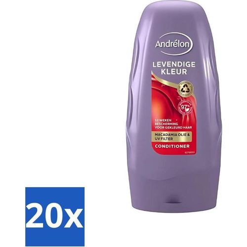 Andrélon - Vibrant Color - Conditioner - Farbkonservierungsmittel - 250 ml - Vorteilspack - 20 Stücke