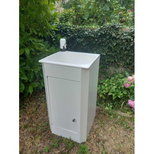 Mobiles Spülbecken Garten Waschbecken Camping Wohnwagen Spülbecken verzinktes Blech