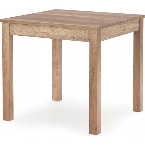 Esstisch - Braun - 80 x 80 cm - Esszimmertisch Aus Holz - Eiche Sonoma - Skandinavischer Stil - PRATO