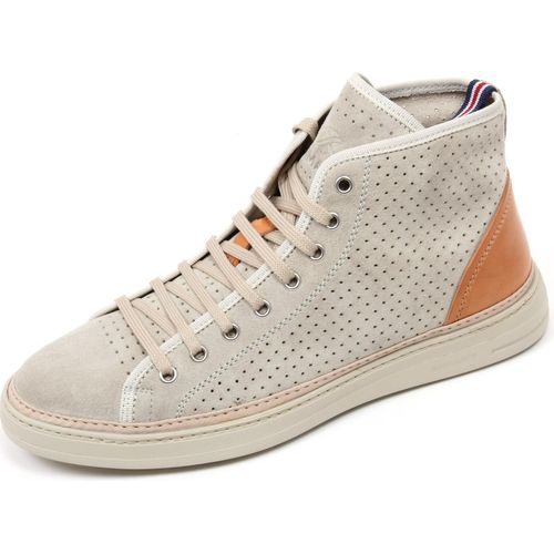 C2402 hohe Trainer Mann BRIMARTS beige Schuh Gummiboden Schuh Mann