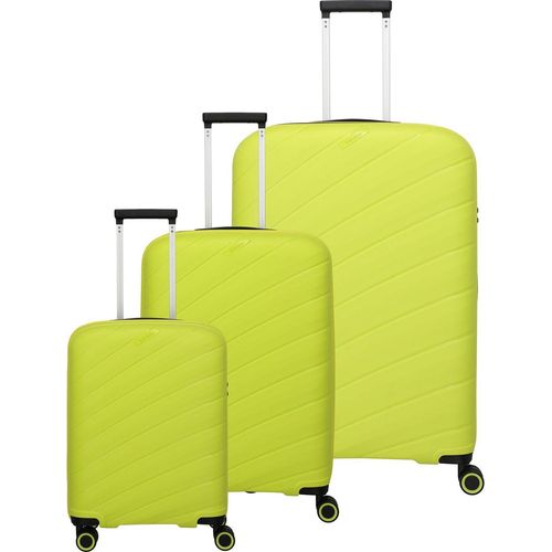 travelite Burano 4W Trolley-Set L / M / S Apple Green hellgrün 75cm