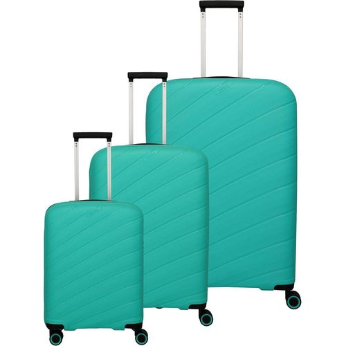 travelite Burano 4W Trolley-Set L / M / S Aqua türkis 75cm