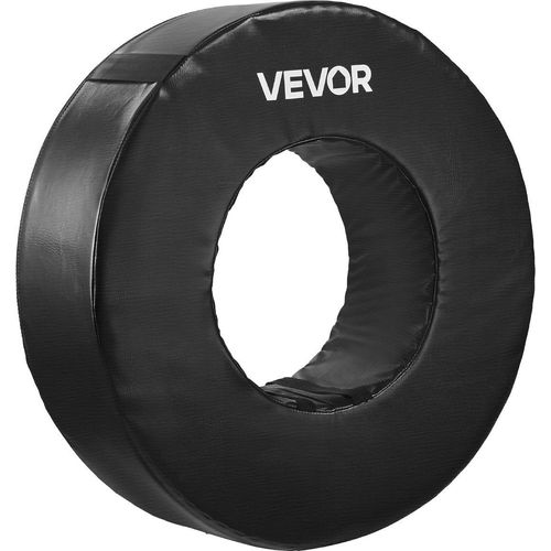 VEVOR Fußball Tackling Dummy, wasserdichter Tackling-Ring aus PVC und hochdichtem Schwamm, Dummies-Trainingsgerät mit Riemen, zum Blocken, Schlagen und Üben, Schwarz, 1 Stk.