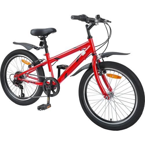 vidaXL Kinderfahrrad 20 Zoll 6-Geschwindigkeit für 6-11 Jahre alt Rot
