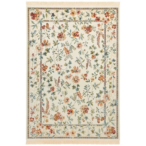 Hanse Home Vintage-Teppich Naveh, Creme, Ecru, Textil, orientalisch, rechteckig, 95x140 cm, Oeko-Tex® Standard 100, für Fußbodenheizung geeignet, in verschiedenen Größen erhältlich, stuhlrollengeeignet, pflegeleicht, strapazierfähig, leicht zusammenrollbar, Teppiche & Böden, Teppiche, Vintage-Teppiche