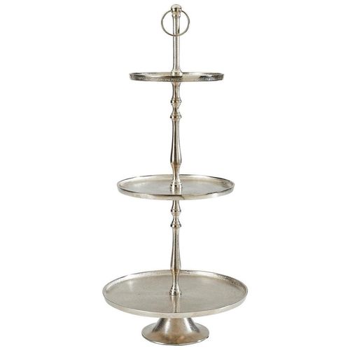 Ambia Home Etagere, Metall, Uni, rund, 93 cm, Tragegriff, zerlegbar, Tischkultur & Servieren, Etageren