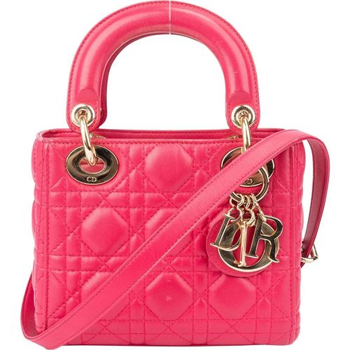 Christian Dior Crossbody Bags - Christian Dior Quilted Leather Mini Lady Dior Hand - Gr. unisize - in Rot - für Damen Image