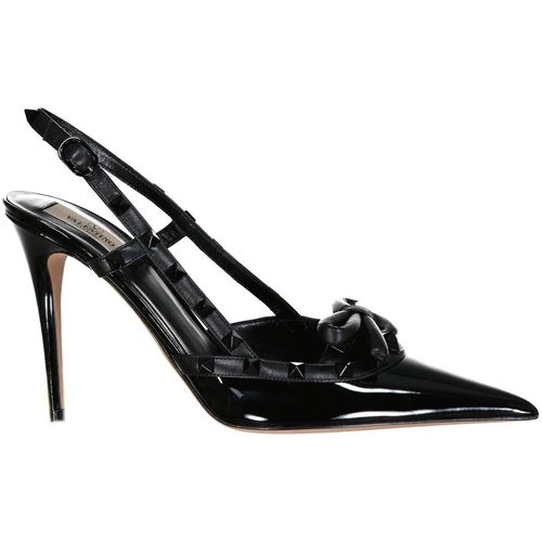 Valentino Garavani Hohe Schuhe - Rockstud Leather Slingback Pumps - Gr. 41 (EU) - in Schwarz - für Damen Image