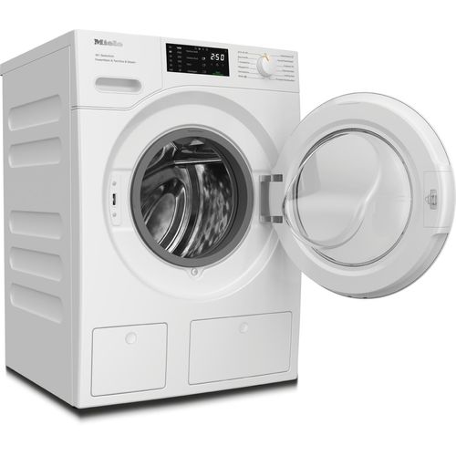 MIELE Waschmaschine "WSG883 WCS PWash&TDos&Steam", Energieeffizienz: A (A-G), weiß, B:59,6cm H:85cm T:64,3cm, Waschmaschinen, Automatische Waschmitteldosierung, 25 Jahre Motorgarantie, Topseller