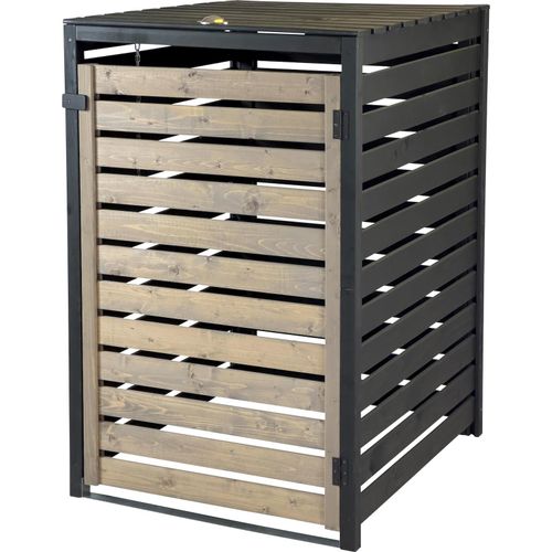 dobar Mülltonnenverkleidung 240 L, schwarz-grau