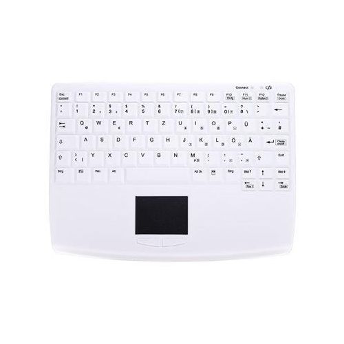 Active Key AK-4450 Hygiene-Tastatur mit Touchpad - QWERTZ Deutsch - Weiß