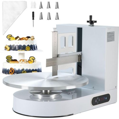 Tortendekorationsmaschine - 10,16-40,64cm - Tortencreme-Verteilmaschine in Weiß - Backzubehör für professionelle Konditorei