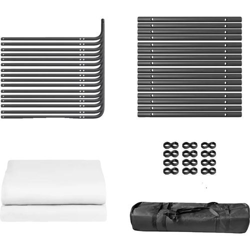 Fotografie Hintergrund, Musselin Material, Einfache Einrichtung, 24x3M Weißes Kit