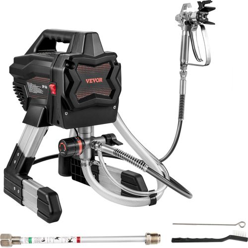 VEVOR Airless Farbsprühsystem Airless Spritzgerät 1,1 L/min 650 W, Airless Farbsprühgerät 34 x 27 x 41 cm DIY Hochdruck Farbsprühsystem Tragbares Farbsprühgerät Farbspritzer Farbsprühsystem