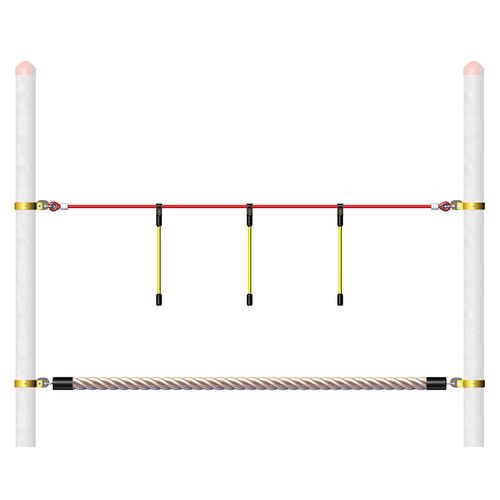 Huck Seilspielgeräte Vario-Kletterpark Einzelelement "Hangelseile"