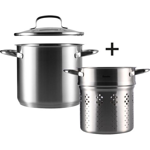 Kochtopf mit Sieb- bzw. Pastaeinsatz 20 cm