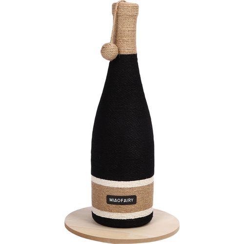 Weinflasche Form Katze Kratzer Multifunktionale flaches Brett und Saugnapf Design Katze Weinflasche Kratzbaum