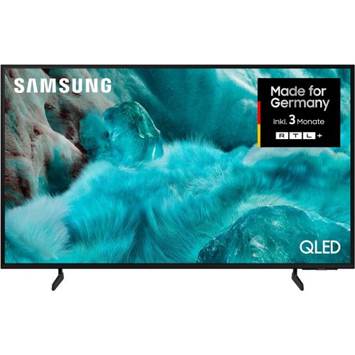 SAMSUNG QLED-Fernseher "GQ50Q7FAAU QLED-Fernseher", Energieeffizienz: G (A-G), schwarz, 50, Fernseher, Quantum HDR, Knox Security, Art Store, 3D Sound, Gaming Hub, AI TV