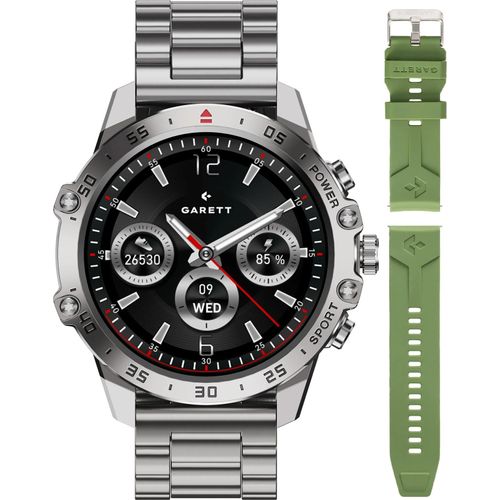Garett Smartwatch Garett V14 Silber SET Herren Garett-5904238486849