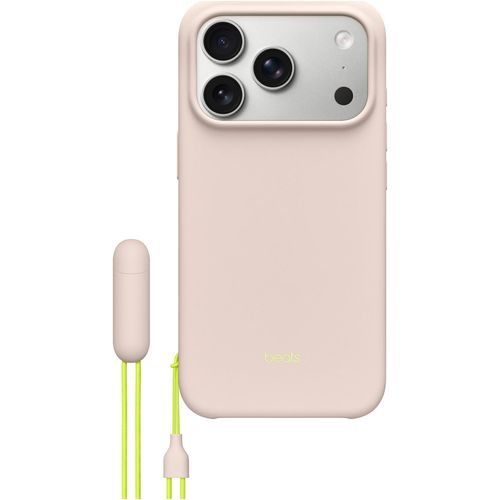 APPLE Smartphone-Hülle "Beats iPhone 17 Pro Kickstand Case mit MagSafe und Kamerasteuerung", lime stone, Smartphones, Hüllen