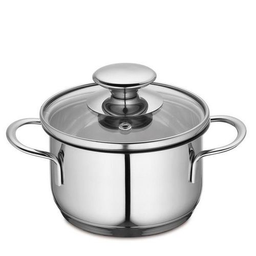 Küchenprofi Kochtopf Capri, Edelstahl, Metall, 1,00 L, 10.8 cm, Kochen, Töpfe, Kochtöpfe