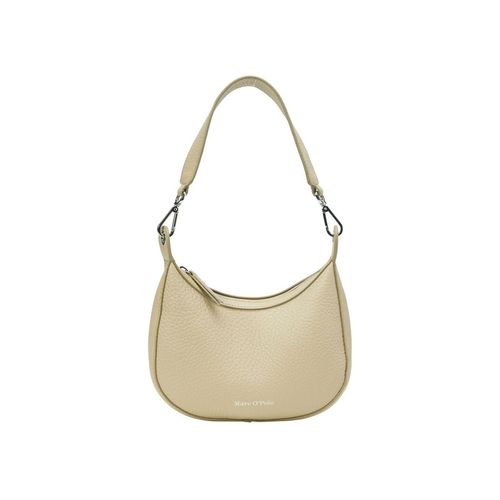 Marc O'Polo Leder Umhängetasche Schultertasche Bija Crossbody Jonesboro Cream khaki