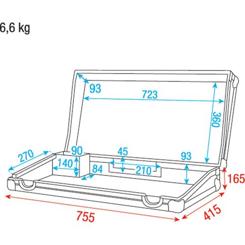 Showtec Case for Showmaster 48 Flightcase