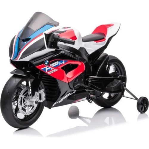 BMW HP4 Race Kinder Elektromotorrad 12V (3–7 Jahre) – Offiziell Lizenziert, mit EVA-Reifen, Stützrädern & MP3 – Kinder Elektro Motorrad – Rot