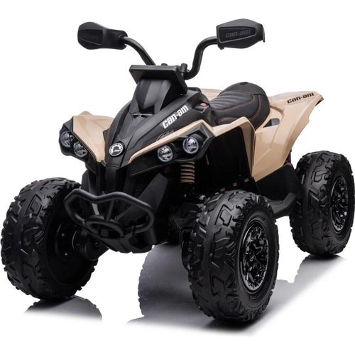 Can Am Renegade Elektro Kinderquad 12V 4x4 (3–7 Jahre) – Offiziell Lizenziert Can-Am ATV, mit 4 Motoren & EVA-Reifen – Kinder Elektroquad Khaki